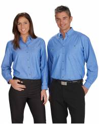 Chambray Shirt Mens, Short Sleeve